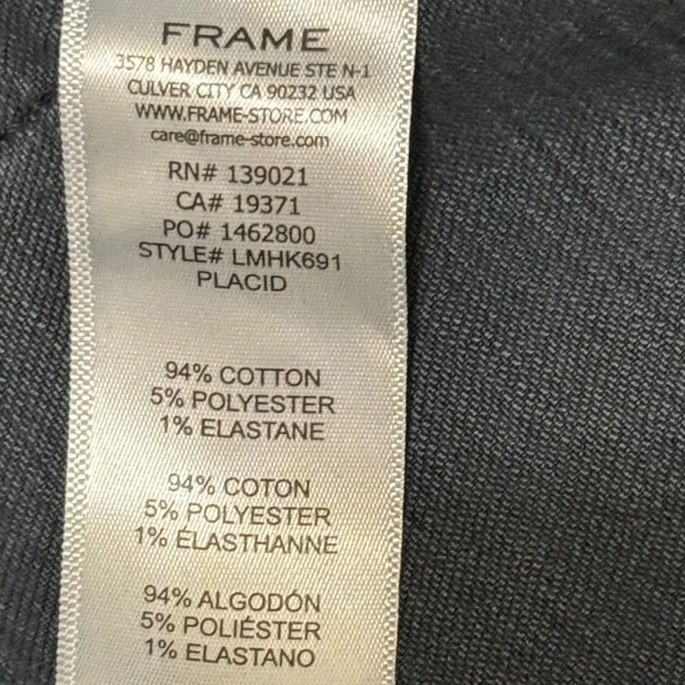 FRAME L'Homme Skinny Jeans‎ Mens 31 Placid Dark Wash Denim LMHK691